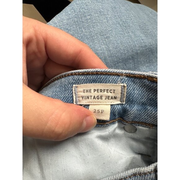 Madewell the Perfect Vintage Mom Jeans Petite Distressed High-Rise Stretch Denim - Picture 10 of 12